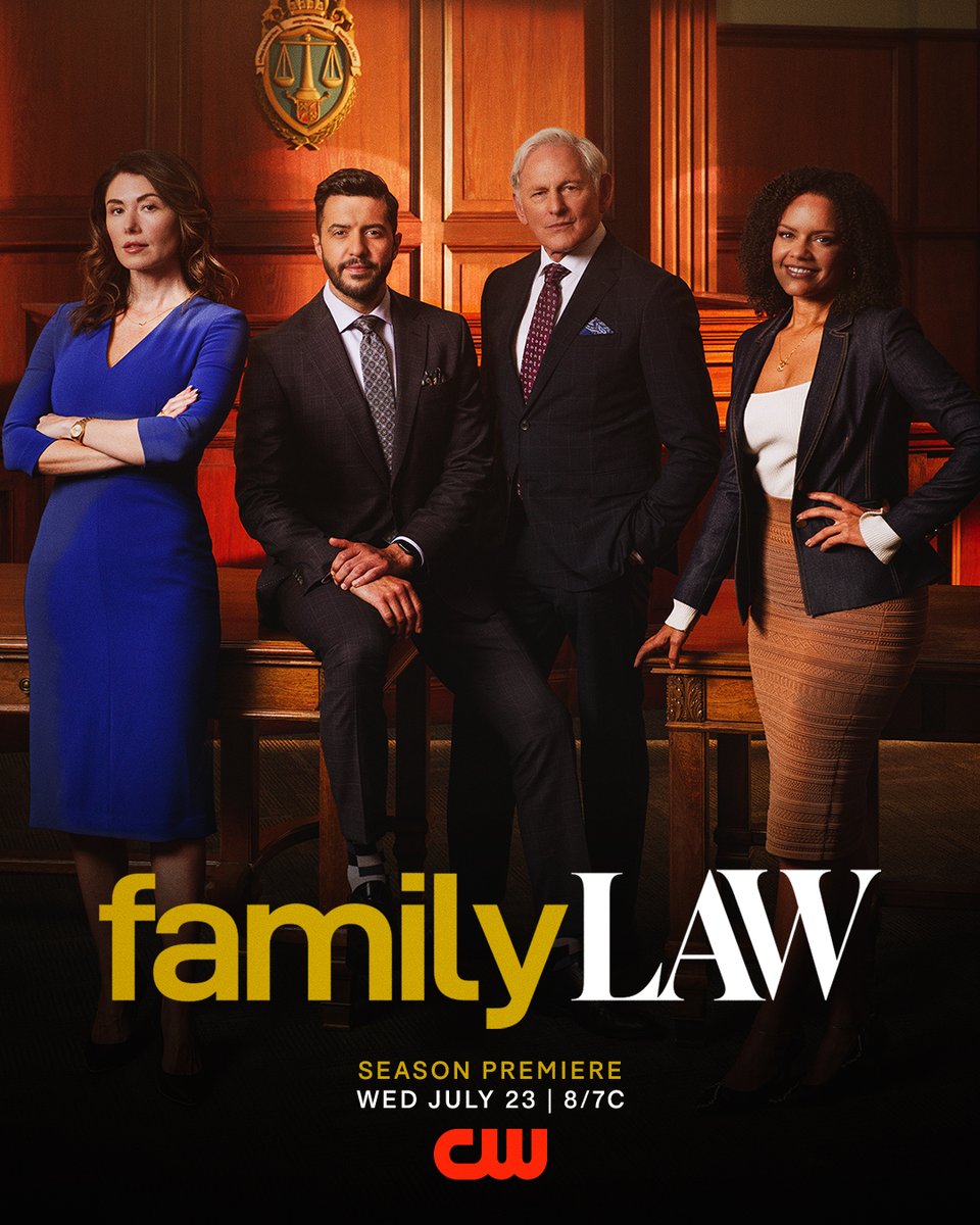 TheCW's tweet image. The court is in session, and the tea is HOT ☕🔥
Catch the season premiere of #FamilyLaw TONIGHT at 8/7c on The CW!