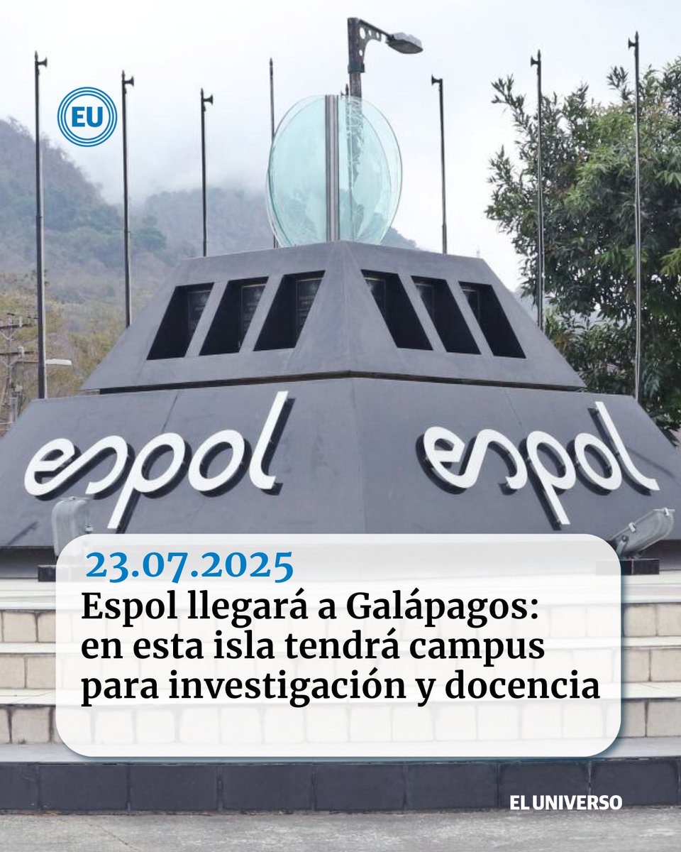 #Espol llegará a #Galápagos: en esta isla tendrá campus para investigación y docencia ow.ly/cIlC50WubnQ