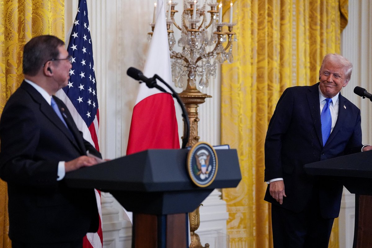 Breakingviews's tweet image. US-Japan trade deal codifies pathology as policy - tinyurl.com/bdecnuya