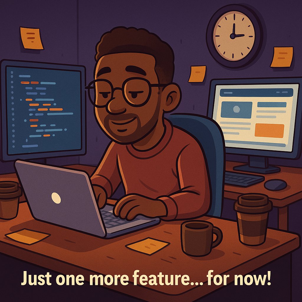 ThankgodUc34097's tweet image. 🌙 Evening vibe check…

Me: I’ll rest early tonight.
Also me at 11:59 PM: “Just one more feature... just one more commit...” 😅💻

If you know, you know.
Drop your tech o’clock ⏰ in the comments 👇🏾

#DevLife #EveningGrind #CodeToEmpower #RelatableTech