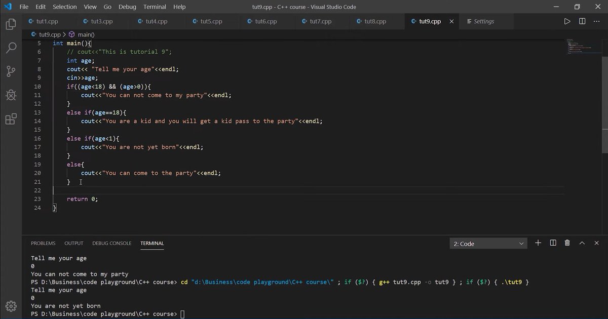 GauravSri2605's tweet image. Day 6 of #100DaysOfCode
📌 Focus: Control flow in C++
— Learned if-else logic
— Explored switch statements
— Understood how programs make decisions
Simple concepts, but powerful tools.
Excited for Day 7!
#CPlusPlus #CodeLearning #BuildInPublic #100DaysOfCode
