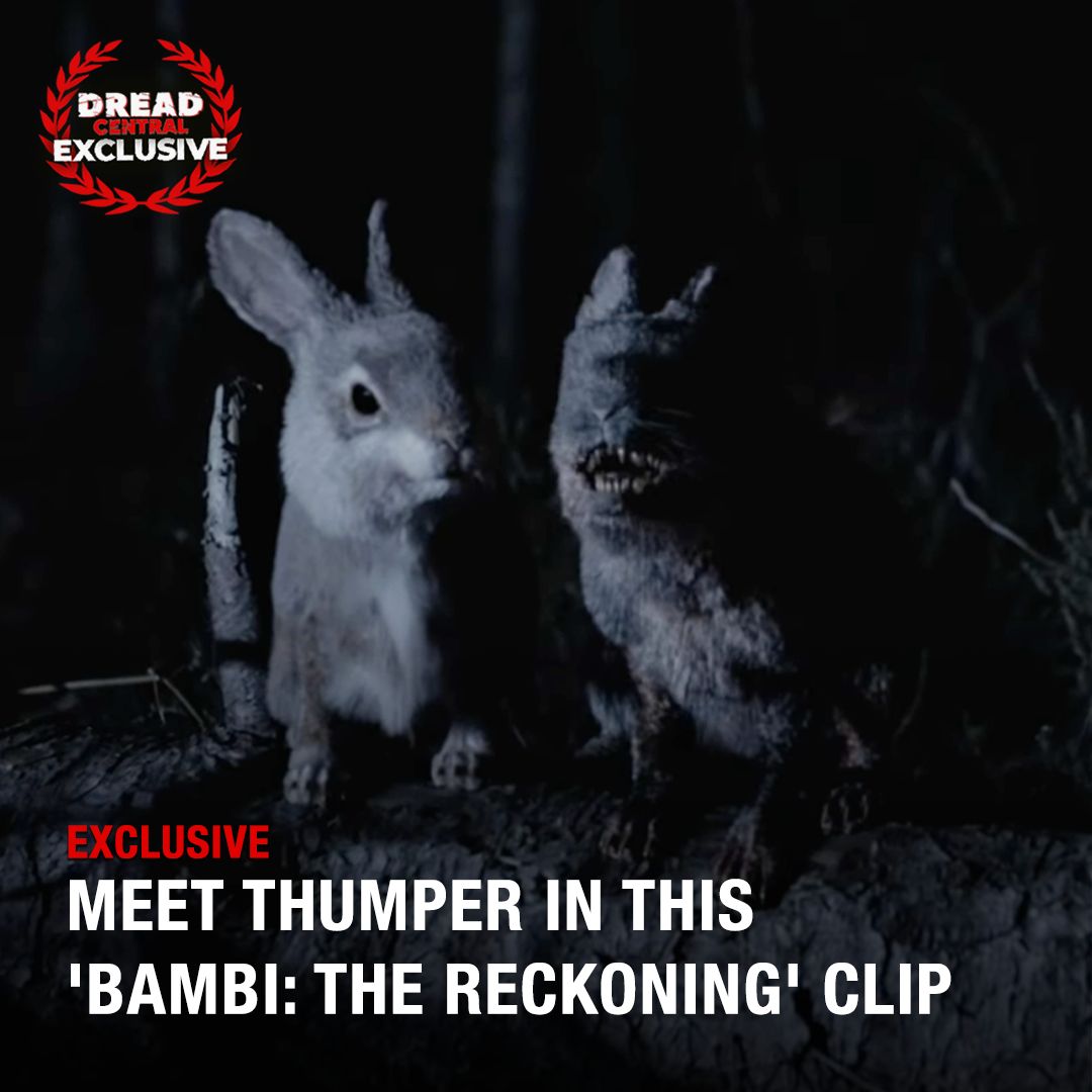 DreadCentral's tweet image. In our exclusive clip from 'Bambi: The Reckoning', a nasty camper makes the wrong move when crossing an innocent-looking bunny rabbit...
Watch the clip on Dread Central: buff.ly/XxP1kfW