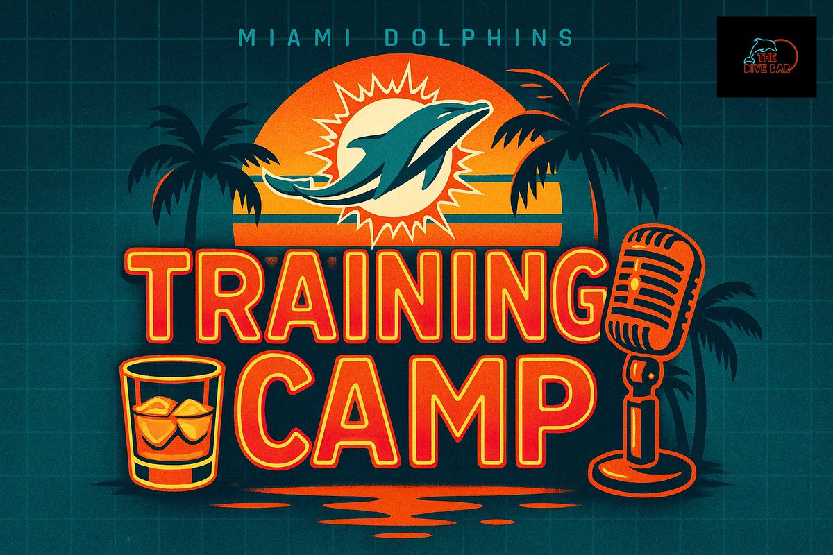TheDiveBarPod's tweet image. 🎙️ ICYMI: We broke down all the buzz from #Dolphins training camp on last night’s episode, from rising rookies to swirling rumors 👀🐬
Hit play to get caught up and stay ready for what’s coming next 🔥👇
📺 youtube.com/live/4daZhT4yL…