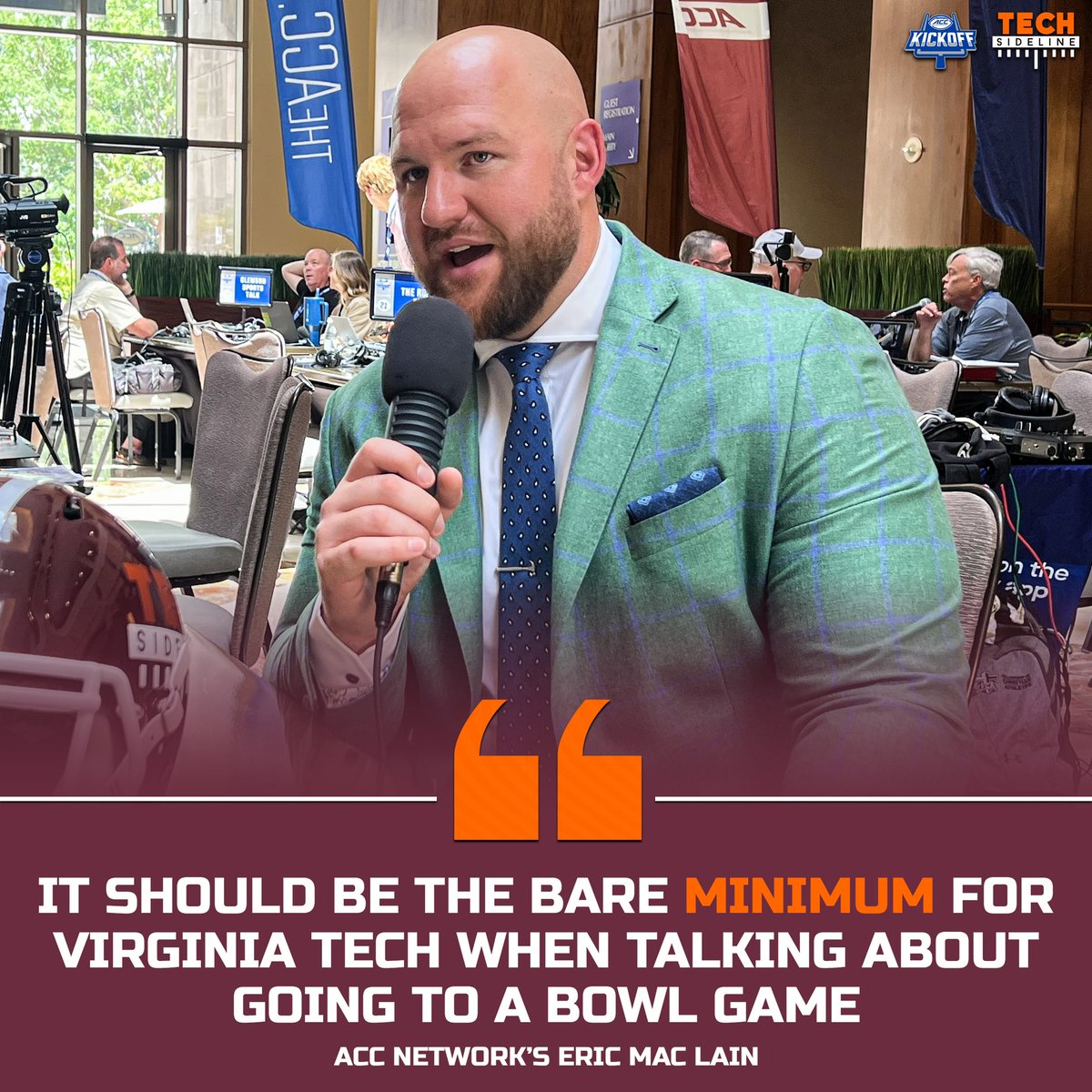 TechSideline's tweet image. ACC Network’s @EricMacLain sat down with us to talk the #Hokies entering the 2025 season.
Watch the full interview here (10 Minutes):
youtu.be/uJPnrx-K7u8?si…