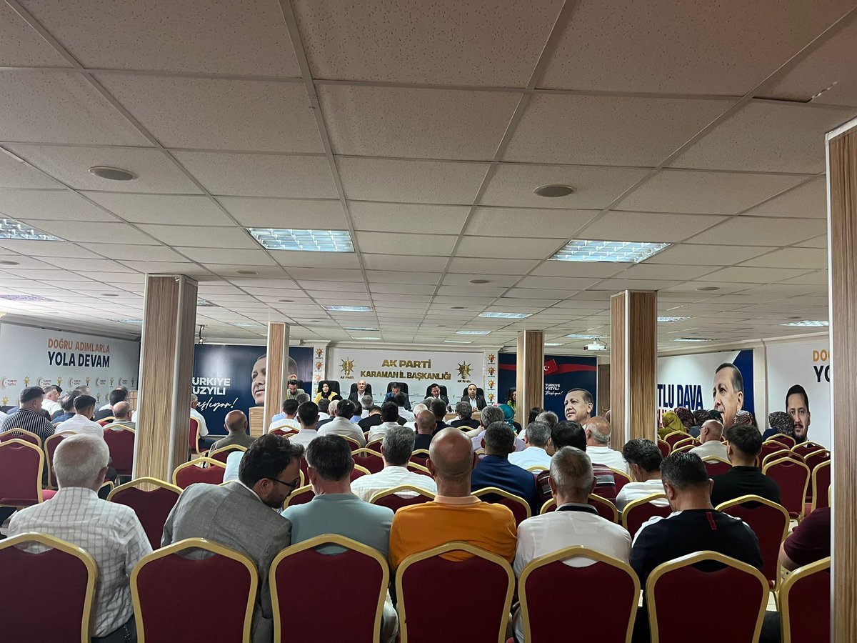 AK Parti Karaman Milletvekilimiz Sayın Selman Oğuzhan Eser ile birlikte;

İl Başkanımız, Belediye Başkanlarımız, İl Yöneticilerimiz, İlçe Başkanlarımız, Belediye Meclis Üyelerimiz, İl Kadın ve İl Gençlik Kolları Başkanlarımız ve teşkilatımızın kıymetli mensupları ile bir araya