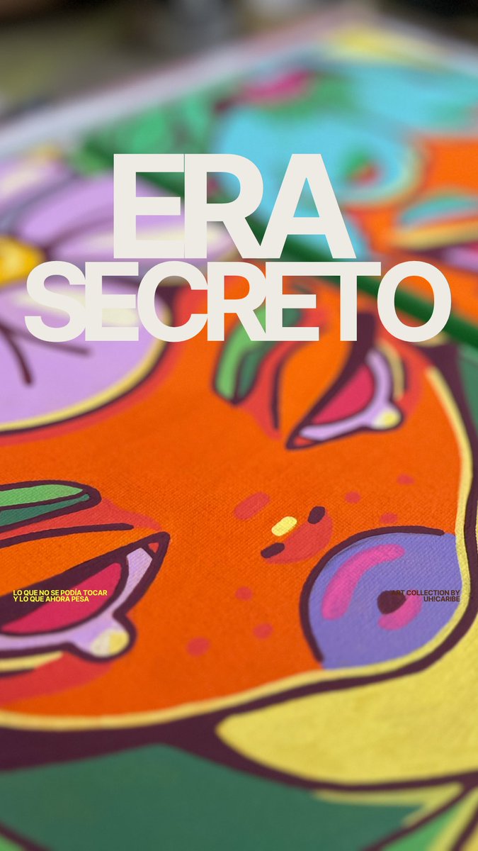 uhCaribe's tweet image. ERA SECRETO means “was a secret” 
and is a physical art collection that frees 
my digital characters from iPad purgatory 

Always inspired by the street environment 
i mixed canvas, wood and venetian concrete with acrylics and spray paint.

Own a piece of my imaginary streets ❤️‍🔥