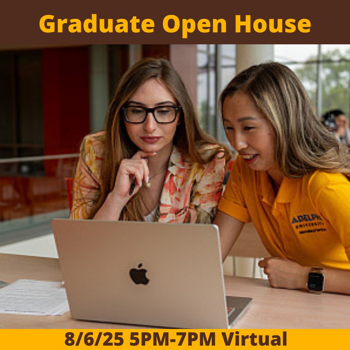 AdelphiWSB's tweet image. WEDNESDAY 8/6: Advance your career in #accounting, #businessanalytics, #supplychain #management, and more! 
Explore our AACSB accredited graduate #business programs at our Virtual Graduate Open House at 5PM: connect.adelphi.edu/register/?id=e…