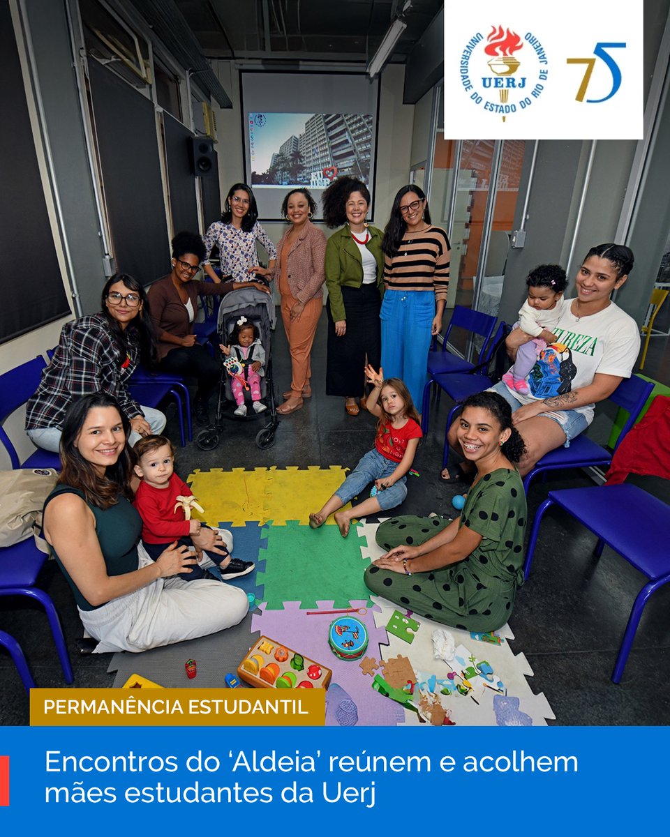 Um espaço de escuta, acolhimento, troca de vivências e apoio mútuo p/ as mães universitárias. Assim é o “Aldeia: cuidado e acolhimento materno na Uerj”, grupo organizado pelo Depto. de Acolhida, Saúde Psicossocial e Bem-estar (Daspb), vinculado à  PR4.
uerj.br/noticia/grupo-…
