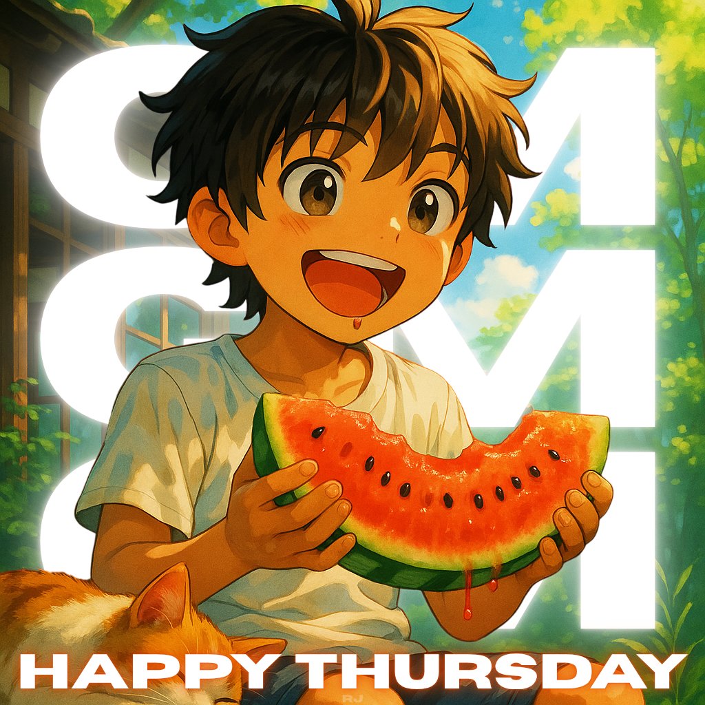 GM THURSDAY | 🍉🌞

Can i get a GM back? ⤵️👇🏼