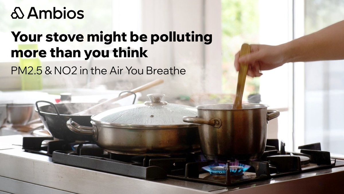 AmbiosNetwork's tweet image. Did you know cooking, especially with gas stoves, can significantly impact your indoor air quality by releasing PM2.5 and NO2? 🍳
Get real-time insights with an Ambios Network sensor and protect your kitchen's air! 👇
ambios.network/shop