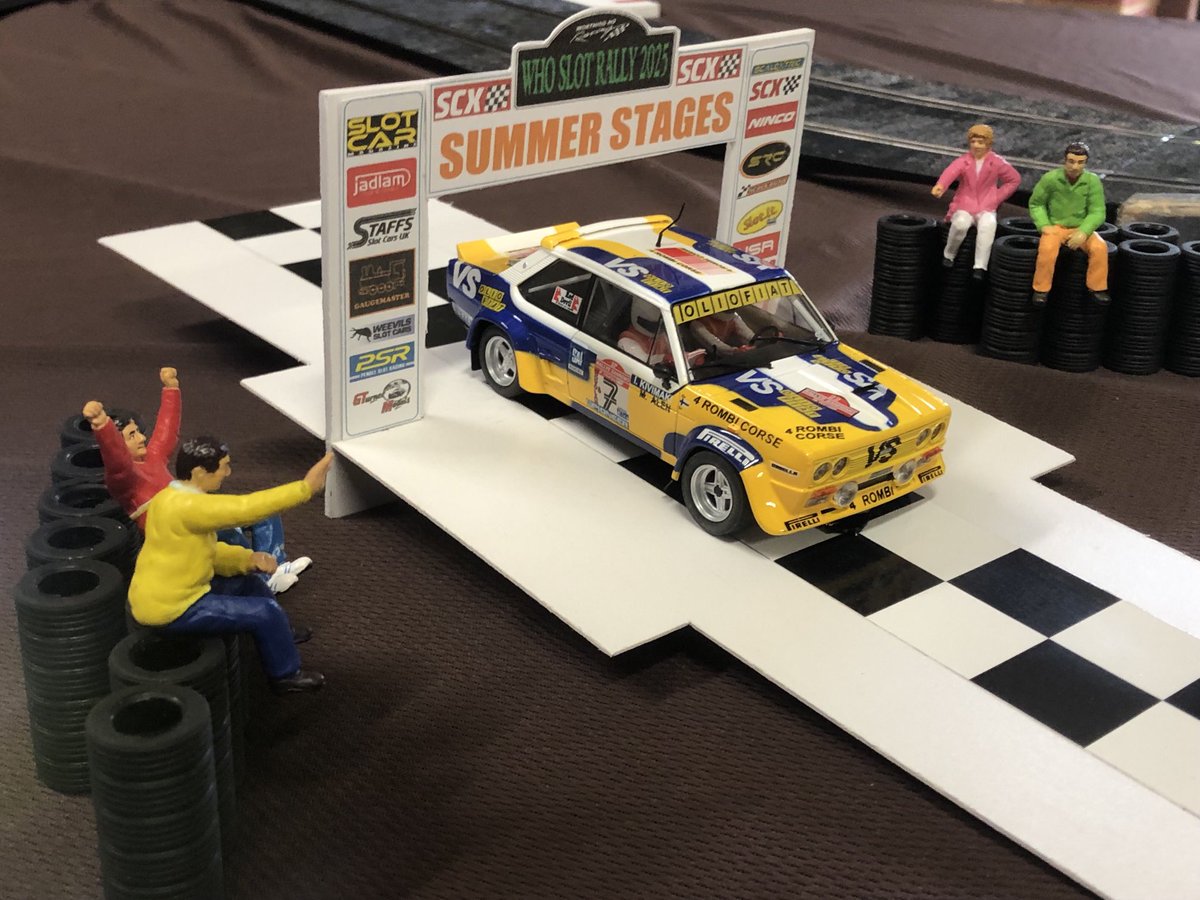 FormerCarPR's tweet image. Another slot rally, just the four stages tonight. Gone for different cars : FIAT 131, Lancia Delta S4 and Yaris WRC