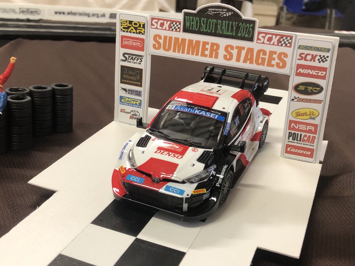 FormerCarPR's tweet image. Another slot rally, just the four stages tonight. Gone for different cars : FIAT 131, Lancia Delta S4 and Yaris WRC
