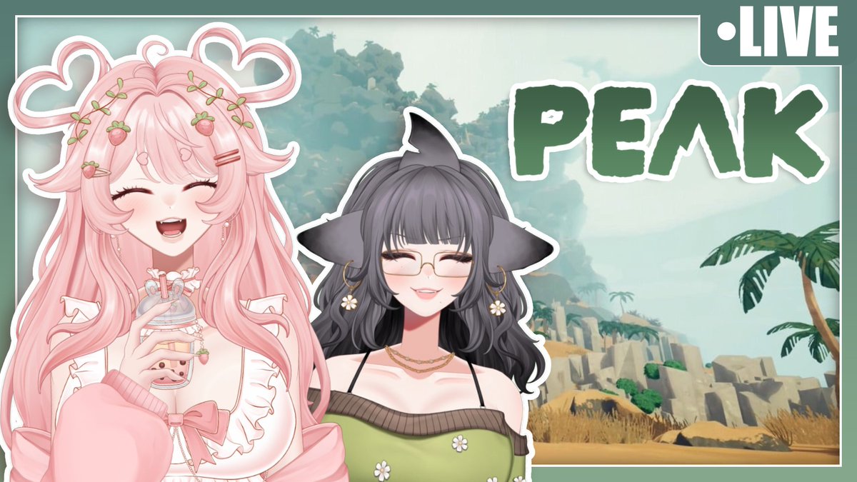 Pixy_VT's tweet image. LIVE NOW! 💗
Playing PEAK with my model sibling!! @MillieMerakiVT