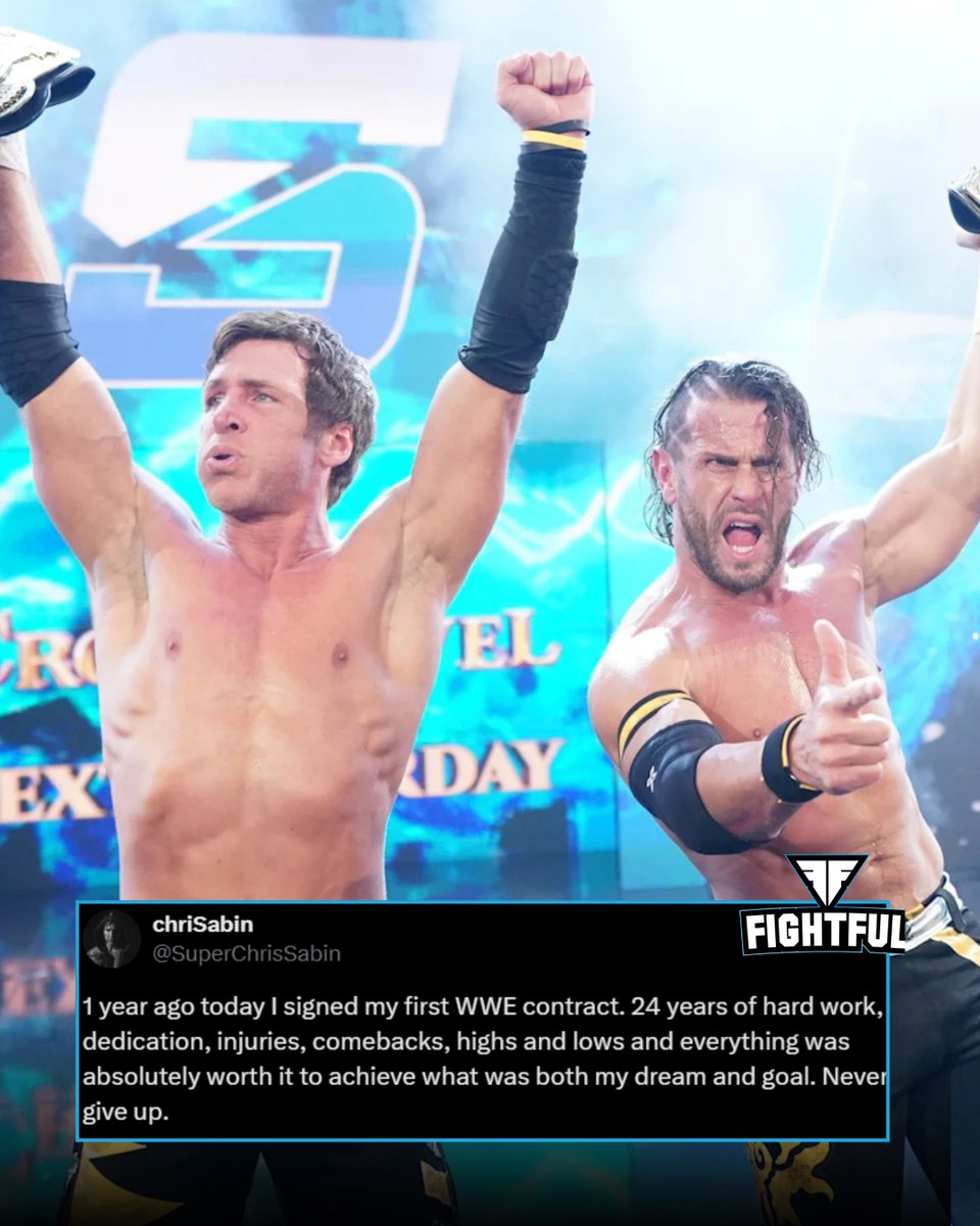 Chris Sabin reflects on the 1 year anniversary of signing with WWE.