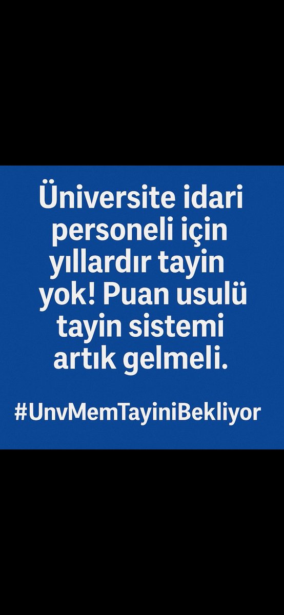 Üniversite idari personeli merkezi tayin hakkı İSTİYOR 
#TayinDiyeKandirdilar