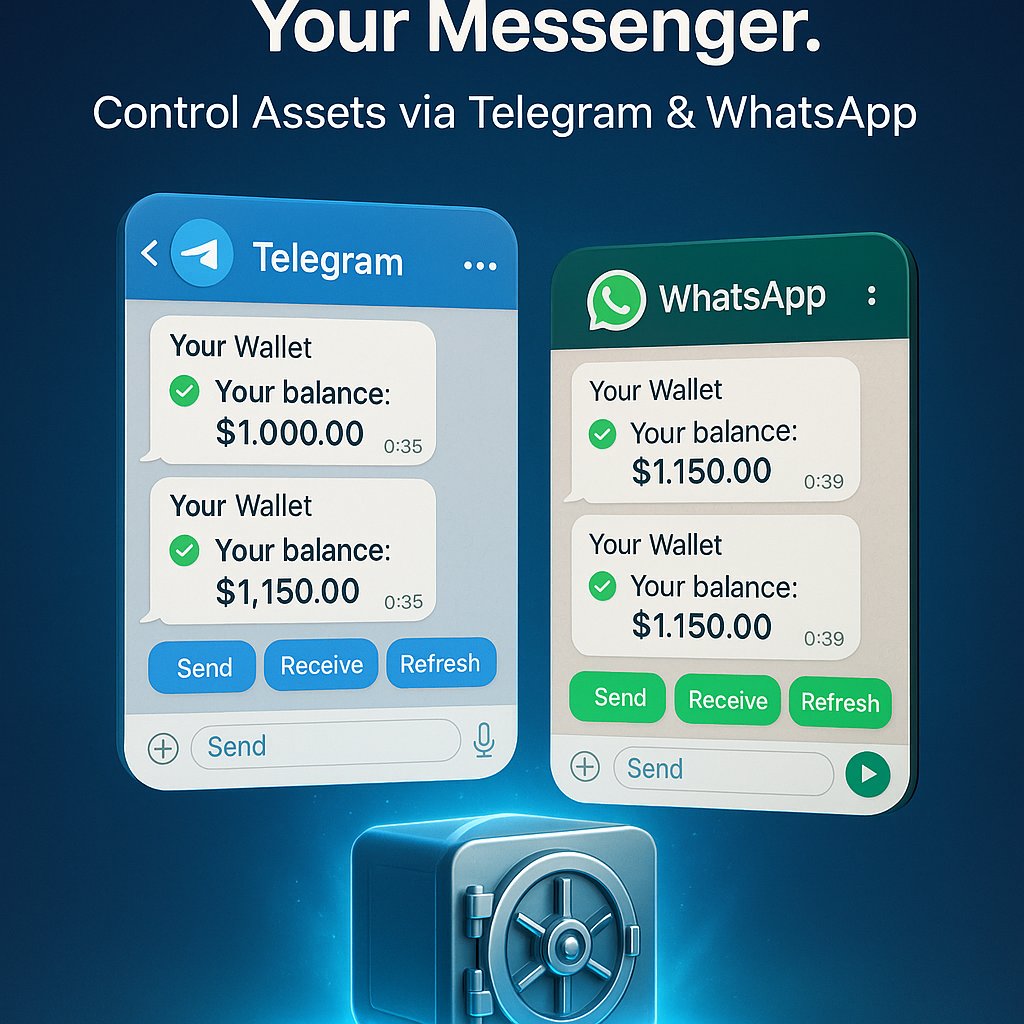 ChronaraUK's tweet photo. Crypto you can control via WhatsApp.
Chronara links your wallet to Signal, Telegram, or WhatsApp for point-to-point transactions—no apps, no stress.
🧠 AI assistants
🔐 Encrypted security
💬 Real UX for real people
#AIsecurity #CryptoCustody #FCA_CHR #VARA_CHR https://t.co/CuFH1W5tjx