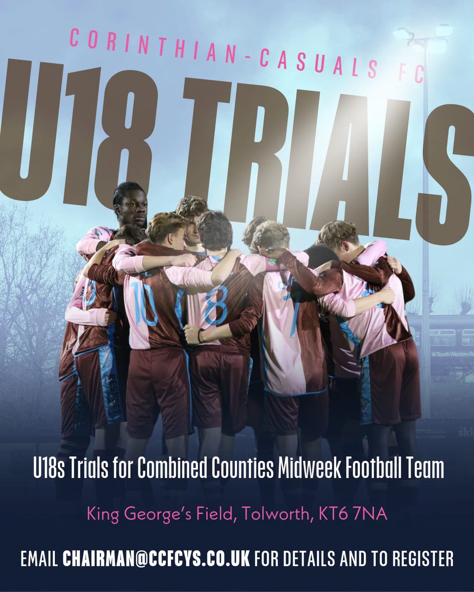 Tom Taylor (@tomtaylorcoach) on Twitter photo Looking for the final players to add to our talented U18s team next season. Get in touch if you think that could be you!
Please share the below 🙏🏻
<a href="/CorinthianCas/">Corinthian-Casuals</a> <a href="/CCFCYS/">CCFC Youth Section</a> Looking for the final players to add to our talented U18s team next season. Get in touch if you think that could be you!
Please share the below 🙏🏻
<a href="/CorinthianCas/">Corinthian-Casuals</a> <a href="/CCFCYS/">CCFC Youth Section</a>