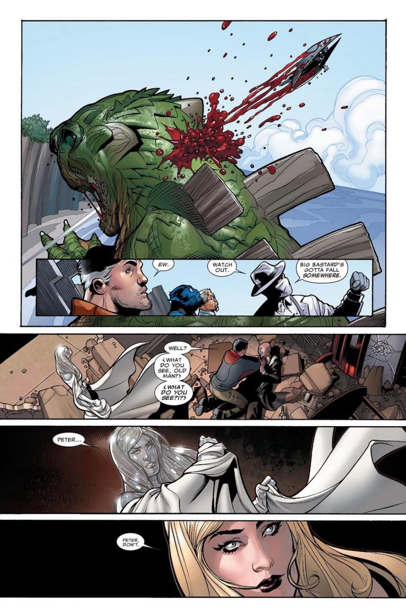 ouchman2432's tweet image. Did you guys know that the 616 version of Godzilla has been dead for years now.