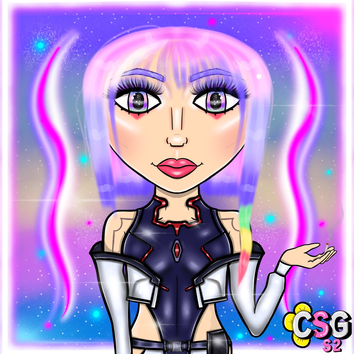 Daisyartss's tweet image. Good evening & we welcome a new #ClassySassyGirls🙌🏼
The new cyberpunk CSG has joined us, bright, colorful & badass. Inspired by Edgerunners Lucy. Loving the colors😍
opensea.io/item/matic/0xd…
Monthly airdrops comes next, so join us to secure urs😍🩷