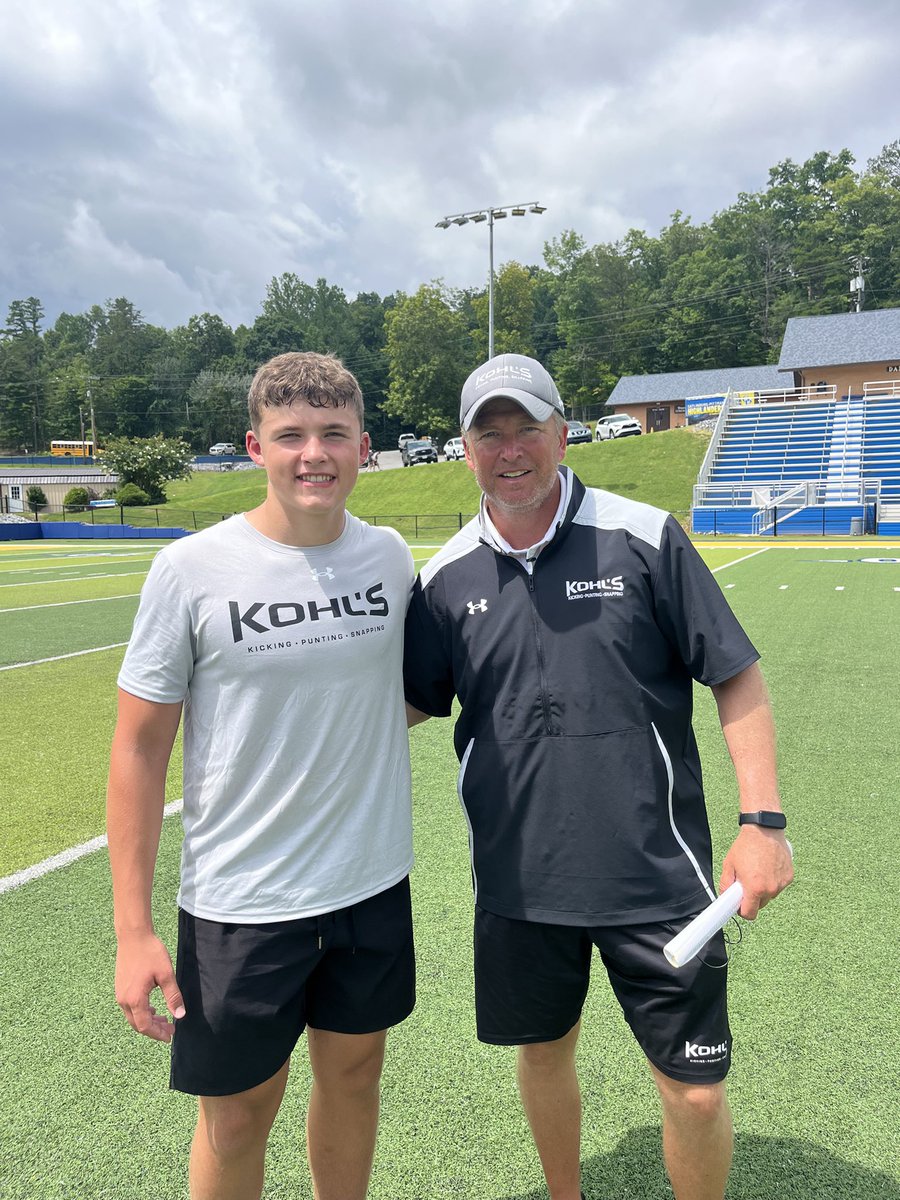 William Bowers (@williambowers25) on Twitter photo I had an amazing experience at my first Kohl’s National Scholarship Camp, it was a blast to compete against the best of the best. I really appreciated the opportunity to meet Coach Jamie Kohl and look forward to competing again soon!
<a href="/JamesWilhoit25/">James Wilhoit</a> <a href="/ShawnWitten3/">Shawn Witten</a> <a href="/KohlsKicking/">Kohl's Kicking Camps</a> I had an amazing experience at my first Kohl’s National Scholarship Camp, it was a blast to compete against the best of the best. I really appreciated the opportunity to meet Coach Jamie Kohl and look forward to competing again soon!
<a href="/JamesWilhoit25/">James Wilhoit</a> <a href="/ShawnWitten3/">Shawn Witten</a> <a href="/KohlsKicking/">Kohl's Kicking Camps</a>
