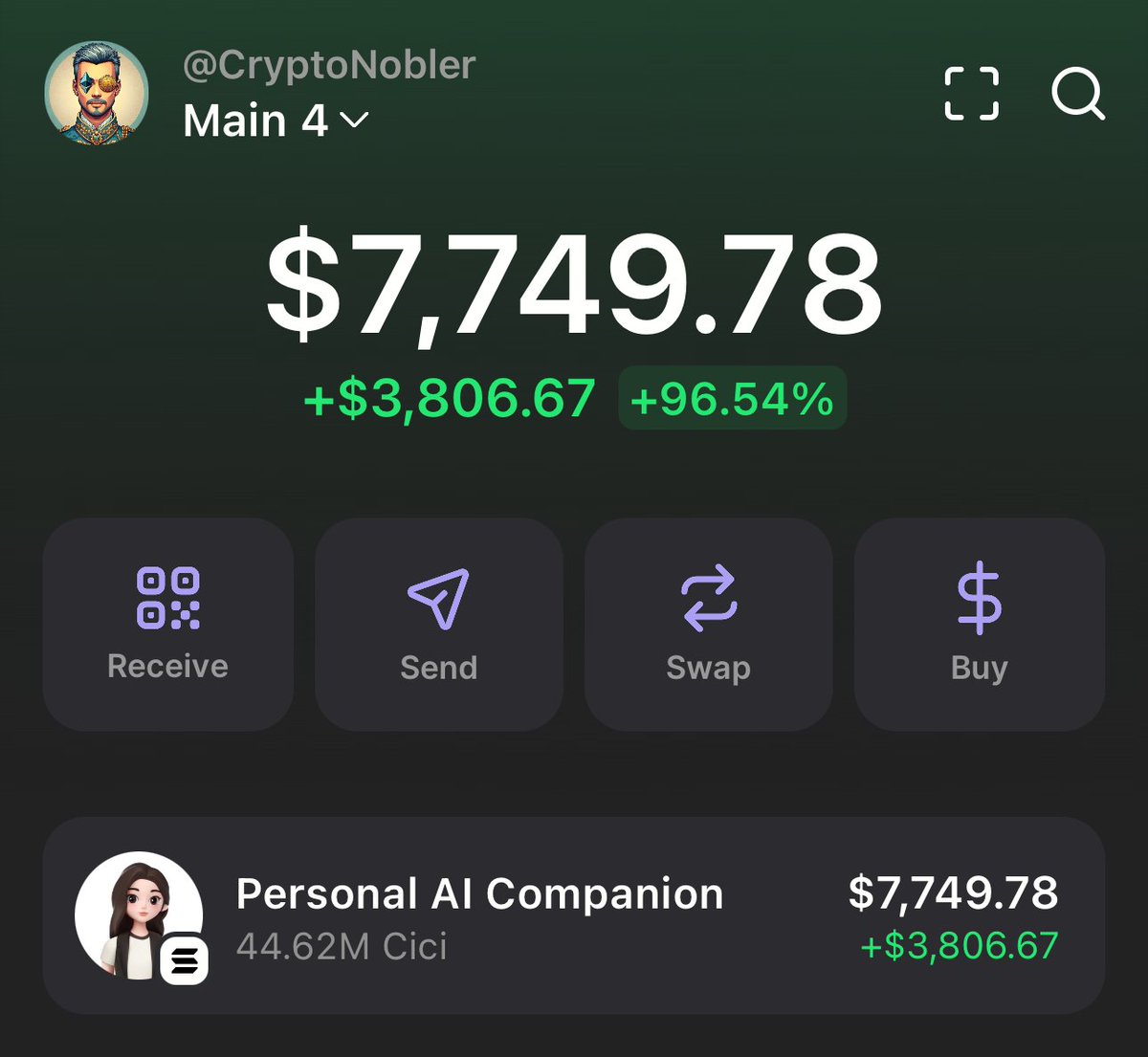 CryptoNobler's tweet image. Seeing a perfect pattern on $Cici right now 👀
CA: ARfEi6UAC7v4ykvBohgpZ4iUpddAF9FSx6Sjf4r6bonk
Holding my bags tight, crazy to think it's still that cheap considering $Ani is at $70M.
Looking forward to at least 5-10M this week.