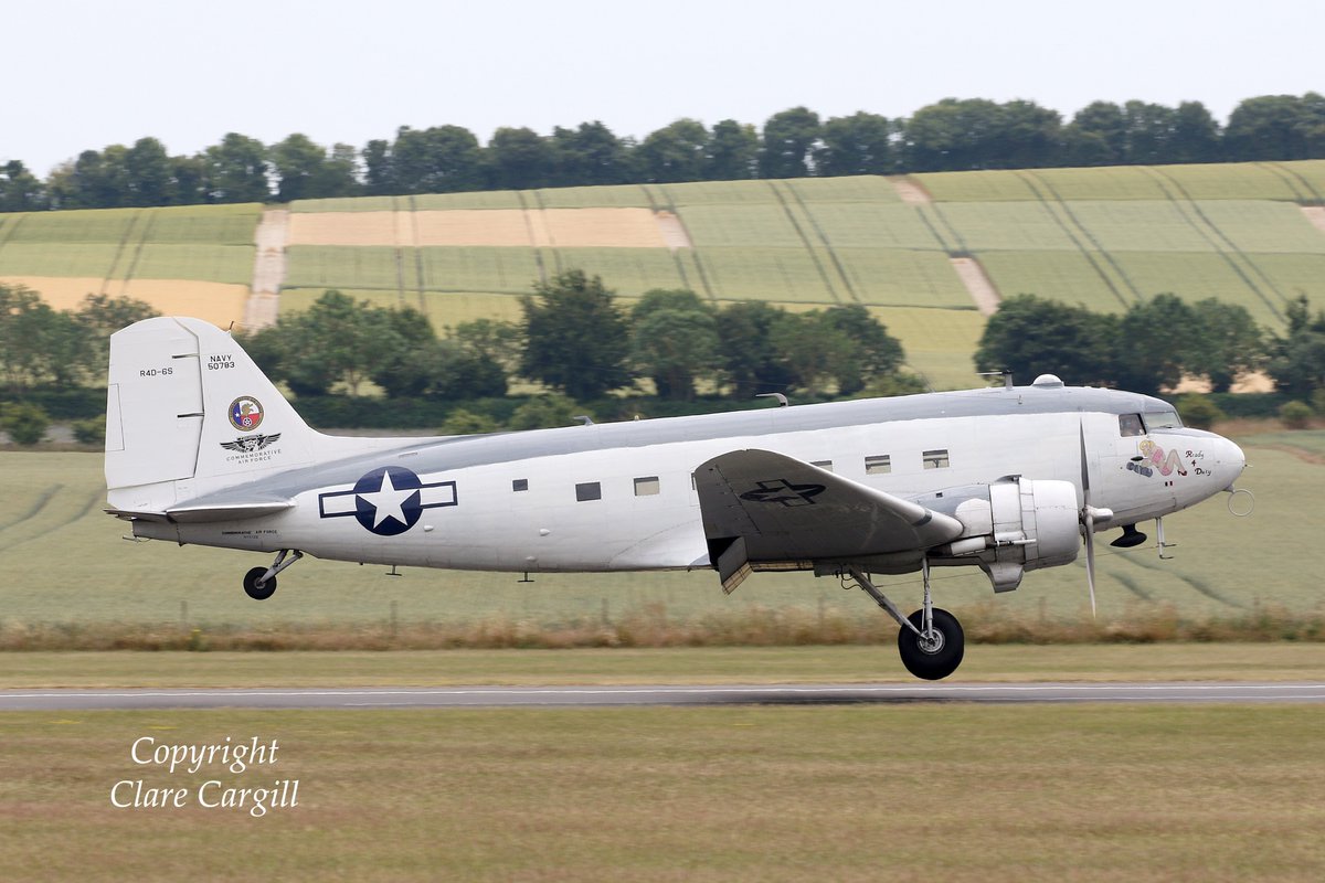 The beautiful Douglas R4D and Spitfire <a href="/IWMDuxford/">IWM Duxford</a> Summer Show a few weeks ago