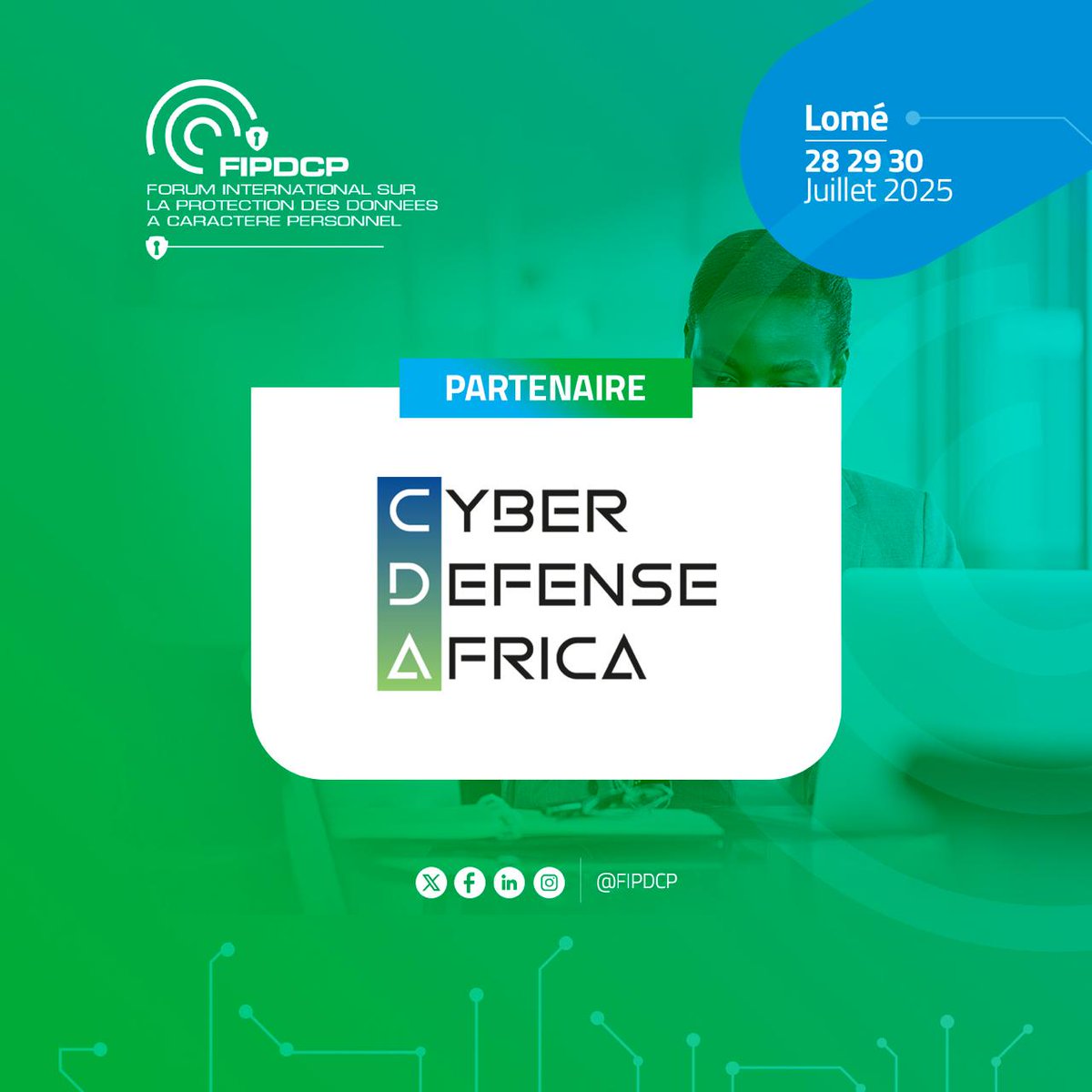 Protecting personal data isn’t just technical it’s about digital trust. <a href="/FIPDCP/">FIPDCP</a> 

From July 28–30, we’ll be at #FIPDCP2025 in Lomé for 3 days of dialogue on cybersecurity, regulation &amp; African solutions.

📍 Let’s protect what matters.
#CyberDefenseAfrica #Cybersecurity