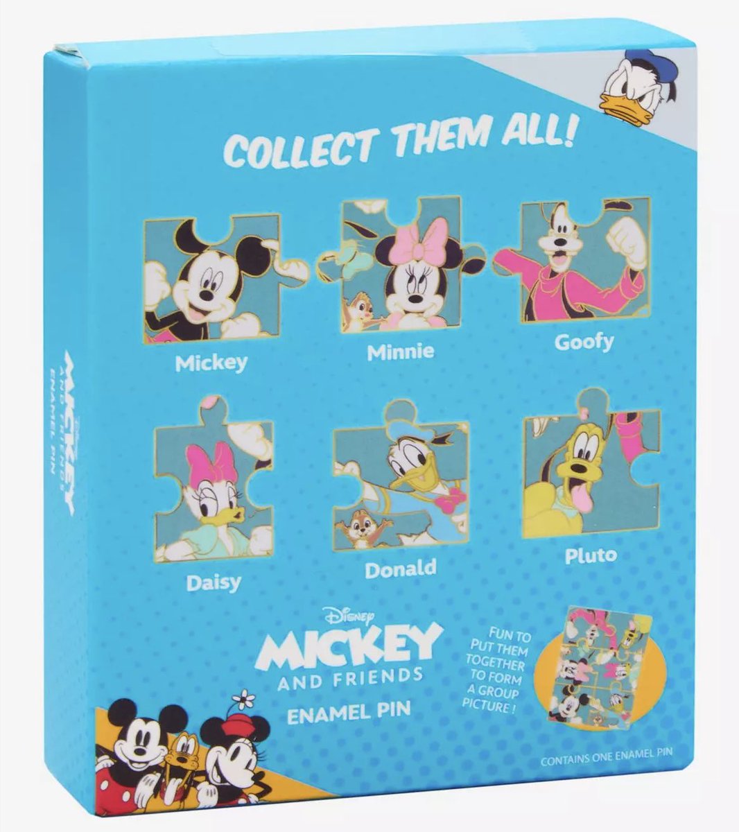 DisneyPinsBlog's tweet image. New Mickey & Friends Puzzle blind box pin set at BoxLunch: disneypinsblog.com/mickey-friends…
