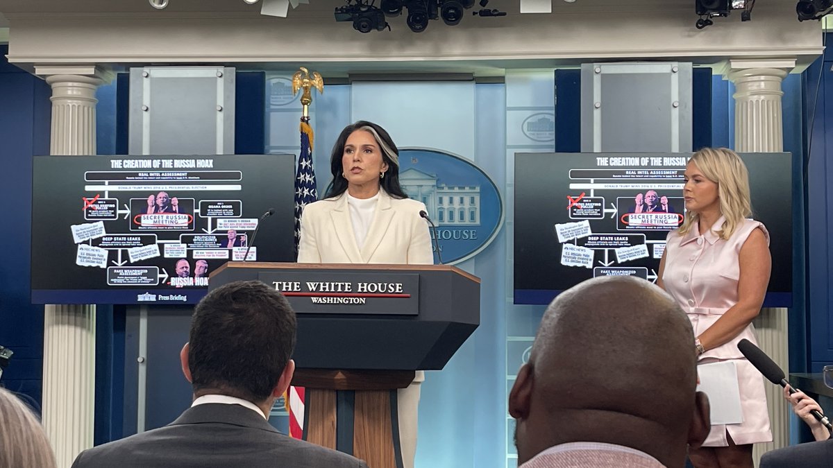 EdwardLawrence's tweet image. DNI Tulsi Gabbard says evidence shows that Former President Obama and other top officials conspired to manufacture evidence to smear President Trump to try and affect the 2016 Presidential election. #POTUS