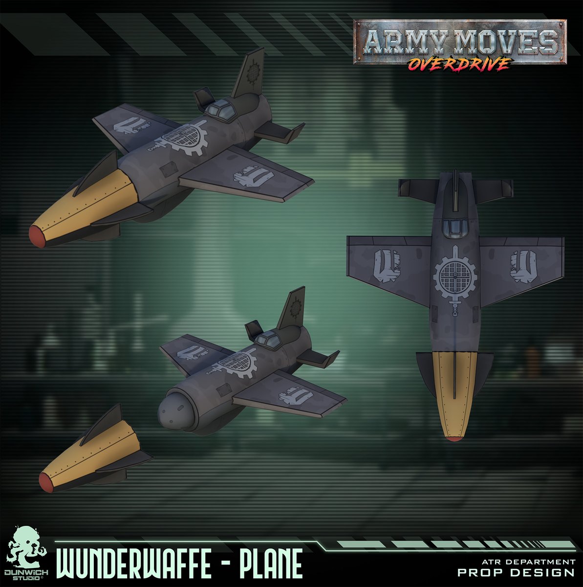Wunderwaffe’s latest? A warplane with a missile for a nose.

Because why fire one when you can be one? 
 Army Moves Overdrive just got weirder.

#ArmyMovesOverdrive #ArcadeShooter #StylizedGame #ShootEmUp #WishlistOnSteam