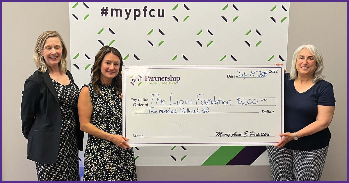 PFCU is a proud supporter of the Liponi Foundation that is dedicated to improving the quality of life for people with disabilities. The foundation raises funds with all proceeds benefiting the Maine-Niles Association of Special Recreation. #mypfcu