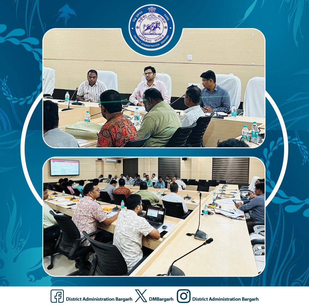 8th DWSM Executive Committee Meeting was held under the Chairmanship of Collector Bargarh. The meeting focused on reviewing key water and sanitation initiatives across the district, with special emphasis on inter-departmental coordination and timely implementation of activities.