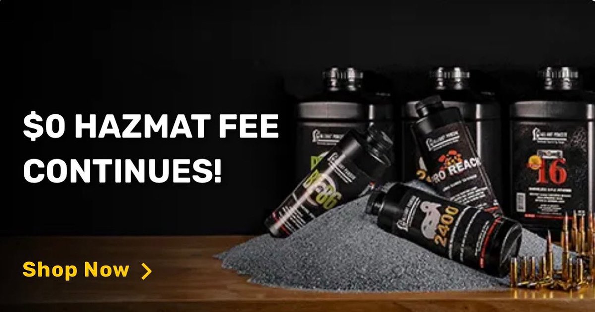 christian_grest's tweet image. Free hazmat on reloading components at Brownells. Code: BOP10 saves you 10% off most other items too. #free #hazmat #reloading #brownells #brownellsinc #bureauofpropaganda
alnk.to/6mRVX2e