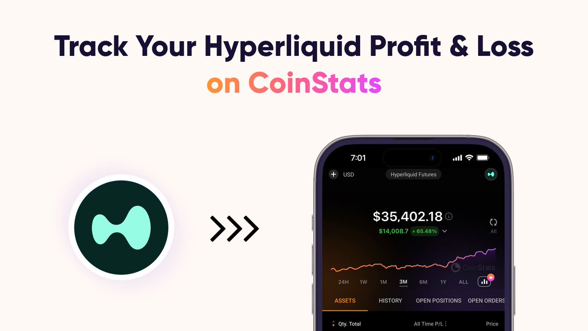 You can’t grow your portfolio if you don’t track it properly.

Track your <a href="/HyperliquidX/">Hyperliquid</a> transactions and open positions alongside your entire portfolio on <a href="/CoinStats/">CoinStats</a>.

Get started: coinstats.app/connect/hyperl…