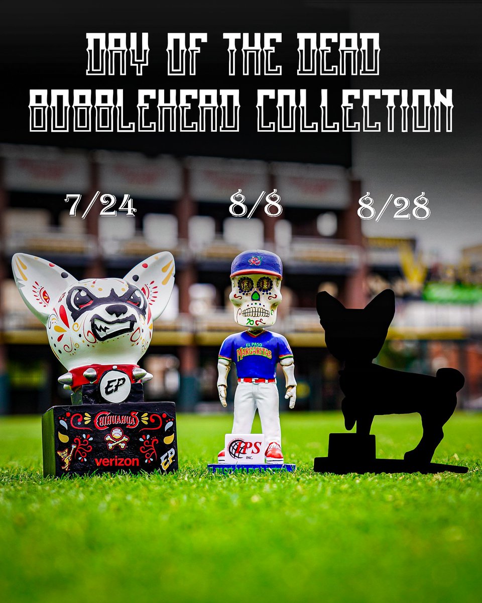 epchihuahuas's tweet image. Gotta collect ’em all! 💀🎨
We’re giving away our first Día de los Muertos figurine tomorrow, with two more coming soon that you’ll definitely want to complete the collection!
Don’t miss out, giveaway dates are listed, so plan ahead!
Grab your tickets by heading to our bio.