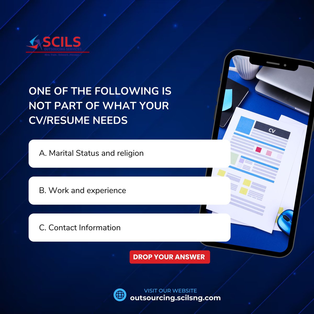 scilsmanagement's tweet image. Trivia Wednesday!

Recruiters spend just 6–7 seconds scanning a resume.
 
That’s why your CV needs to be sharp, clear, and impactful right from the top.

Drop your answers in the comment below
Let’s see how updated you are.

#CVWriting #ResumeWriting #LinkedInOptimization #Career