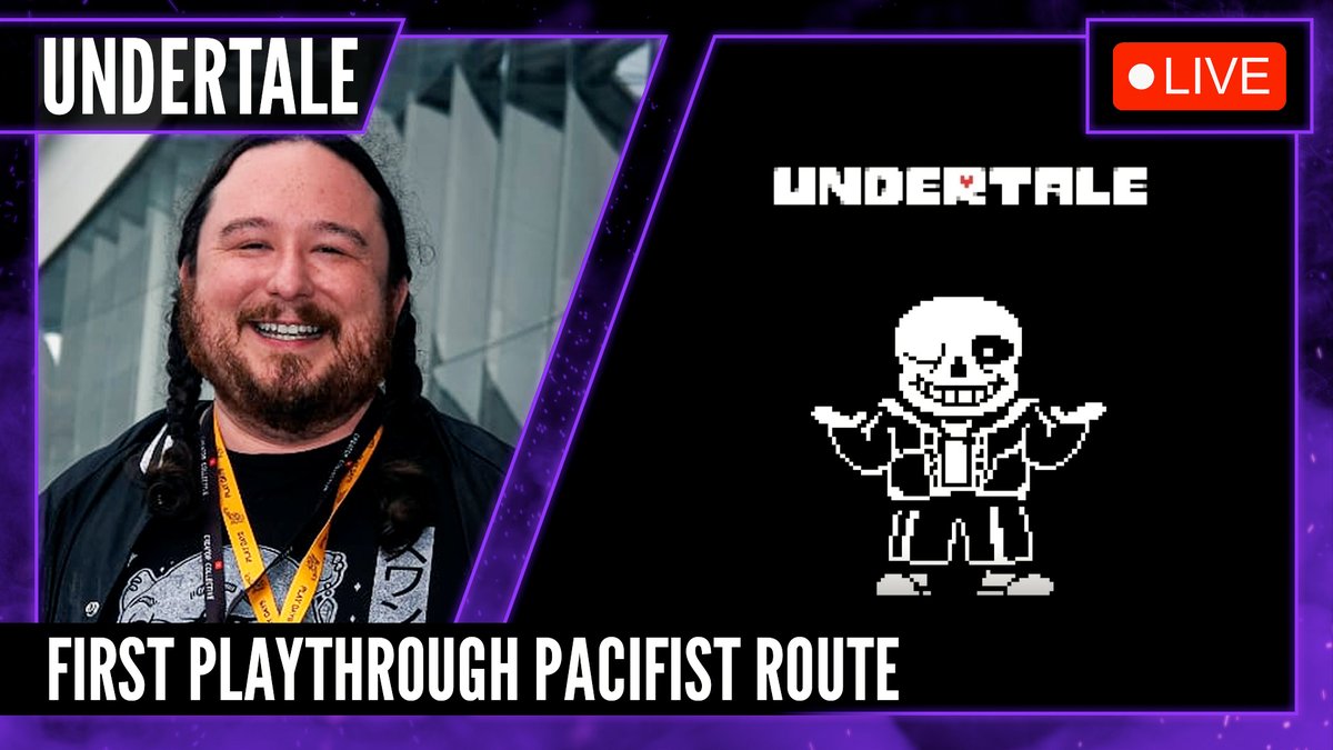 RefereeClark's tweet image. And we're live with more Undertale. This time I'm trying to go for the True Pacifist route.