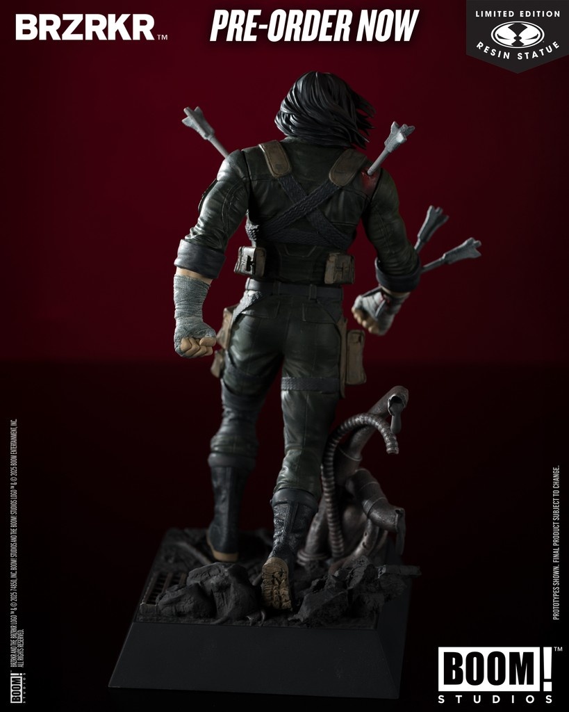 mcfarlanetoys's tweet image. B™ from #BRZRKR 1:10th scale resin statue based on artwork by #RafaelGrampa is available for pre-order for a LIMITED TIME at select retailers!
➡️ bit.ly/BRZRKRResinSta…
Statue stands approximately 8.29” tall and is hand-numbered on base.
#McFarlaneToys @Boom_Studios