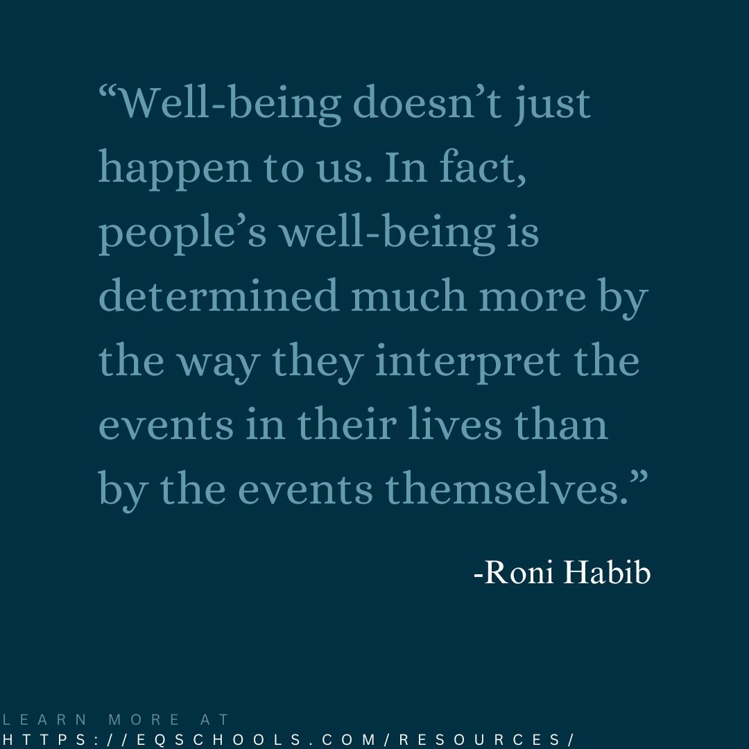 Well-being is not a passive experience—it's an active choice. How we interpret the events in our lives has a greater impact on our well-being than the events themselves. By shifting our perspective, we can cultivate a positive mindset and enhance our overall happiness. 😊