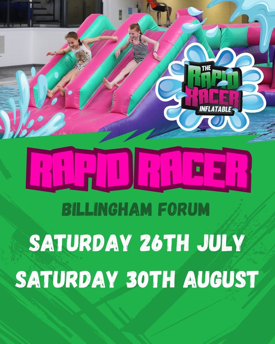 TeesActive's tweet image. ☀️💦Dive, splash, and bounce into the Summer holidays with our upcoming inflatable fun sessions!

Sessions at Thornaby Pool📍IB Leisure📍Billingham Forum📍Check out session times &amp;amp; our full activity programme for the summer ☀️👉 teesactive.co.uk/holiday-activi…