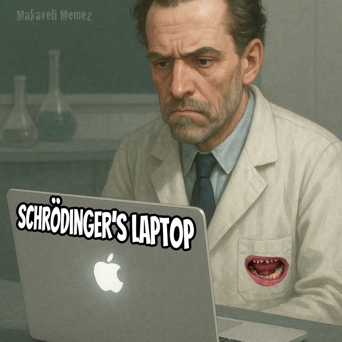 Makaveli Memez (@makavelimemez) on Twitter photo Schrödinger’s Laptop:
Until you open it, it’s both “Russian disinfo” and “100% real.”
H/T <a href="/MarcoPolo501c3/">Marco Polo</a> Schrödinger’s Laptop:
Until you open it, it’s both “Russian disinfo” and “100% real.”
H/T <a href="/MarcoPolo501c3/">Marco Polo</a>