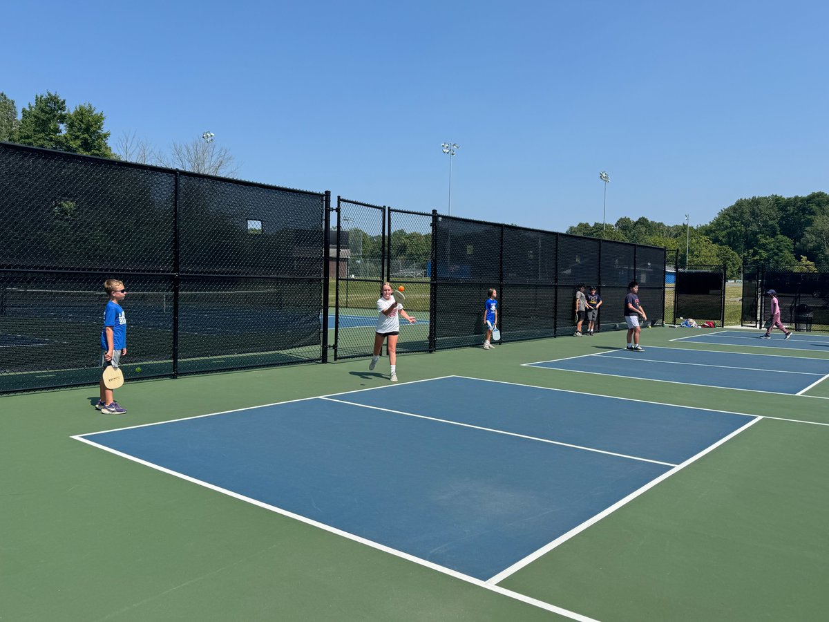 MCCoyCountyExec's tweet image. Pickleball camp at Colonie Town Park was a slam "dink"! Participants have been bracing the heat while learning the basics of the game. Are you interested in signing your child up for a sports camp? Go to albanycounty.recdesk.com to see our remaining open camps.