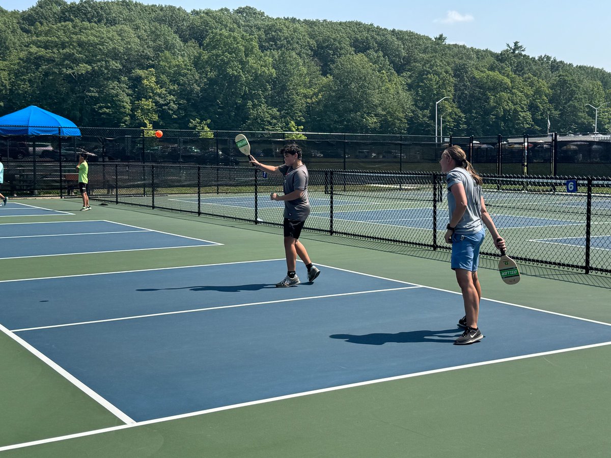 MCCoyCountyExec's tweet image. Pickleball camp at Colonie Town Park was a slam "dink"! Participants have been bracing the heat while learning the basics of the game. Are you interested in signing your child up for a sports camp? Go to albanycounty.recdesk.com to see our remaining open camps.