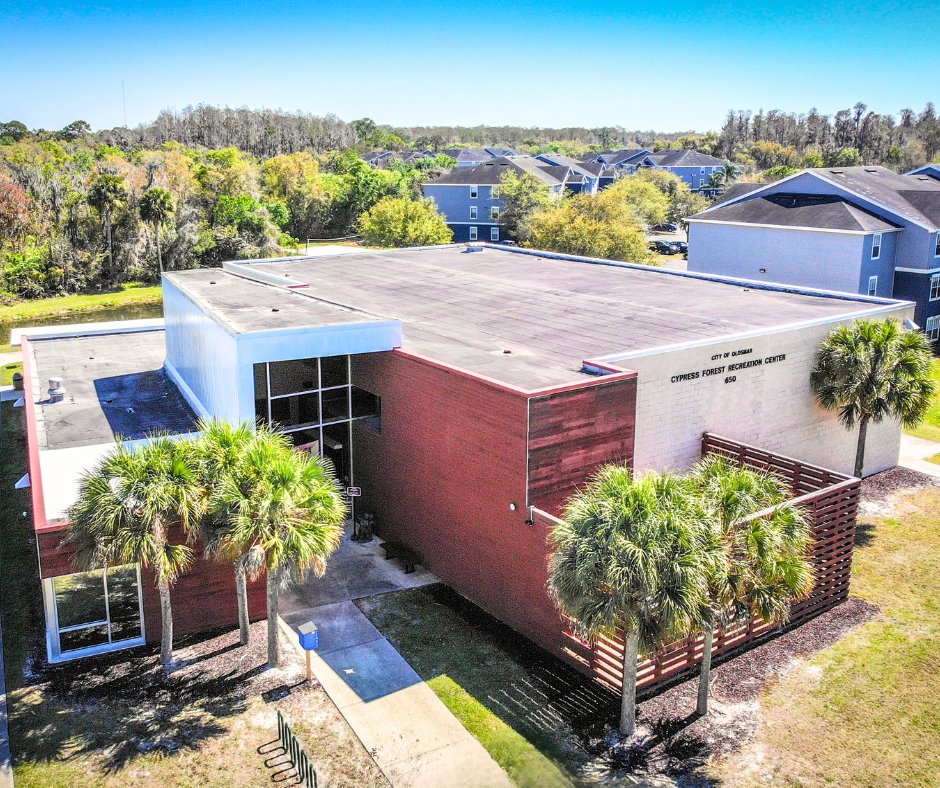 Oldsmar's tweet image. PARKS & RECREATION MONTH
Oldsmar’s 7th City Park opened in 2005 with Cypress Forest Recreation Center & Spray Park. This 7-acre gem offers seasonal water play, outdoor fitness equipment & a stretch of the Oldsmar Trail. Inside the Rec Center, discover programs & activities.