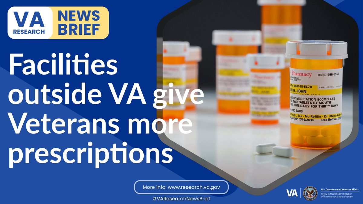 VA Research (@varesearch) on Twitter photo #VAResearchNewsBrief: <a href="/VAPittsburgh/">VA Pittsburgh</a> researchers found the number of prescriptions from non-VA, urgent care facilities to Veterans increased dramatically between 2019 and 2023, raising concerns about safety and compliance.
#VAResearch
research.va.gov/news_briefs/ne… #VAResearchNewsBrief: <a href="/VAPittsburgh/">VA Pittsburgh</a> researchers found the number of prescriptions from non-VA, urgent care facilities to Veterans increased dramatically between 2019 and 2023, raising concerns about safety and compliance.
#VAResearch
research.va.gov/news_briefs/ne…