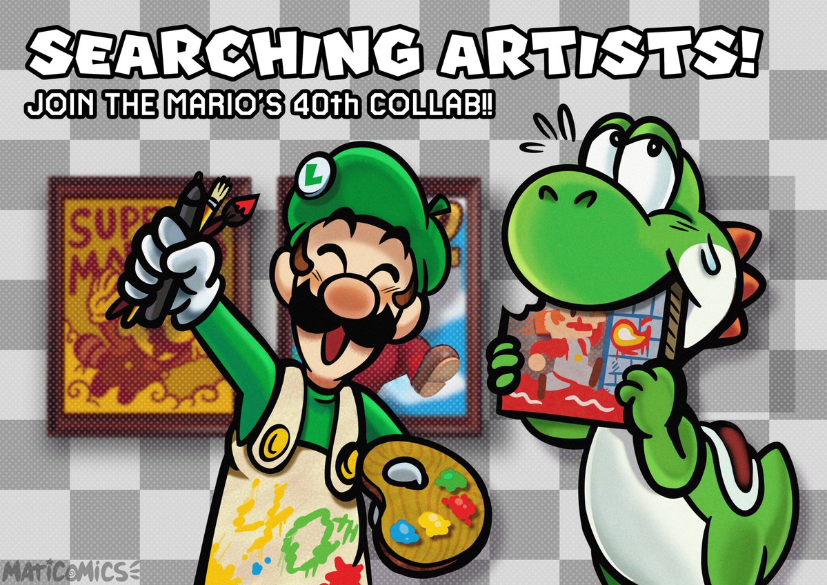 KirboP73024's tweet image. Mario's 40TH Anniversary is coming!
And to celebrate i'm hosting an art collab where the main goal is to redrawn EVERY SINGLE MARIO COVER EVER
So if you want to join please dm me here on twitter with your past work so i will let you join
Also sharing and reposts are appreciated