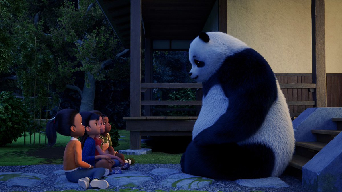ANIMATIONWorld's tweet image. #AppleTV Unveils #Stillwater Season 4 Trailer: based on the ‘Zen’ books by Jon J Muth, the animated series follows a wise panda who teaches siblings Karl, Addy, and Michael about the world and each other; premieres August 1. bit.ly/3J1fa7a #KidsAnimation #Animation…