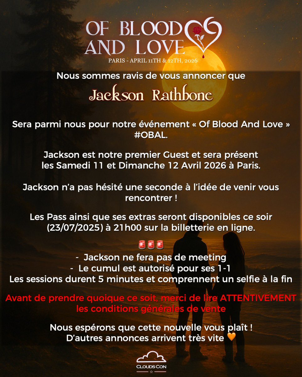 FrConventions's tweet image. Jackson Rathbone sera à la #OBAL de @CloudsCon