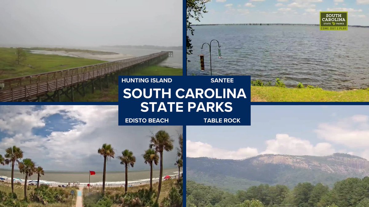 Daniel_Bonds's tweet image. Live images from a few South Carolina State Parks this afternoon.