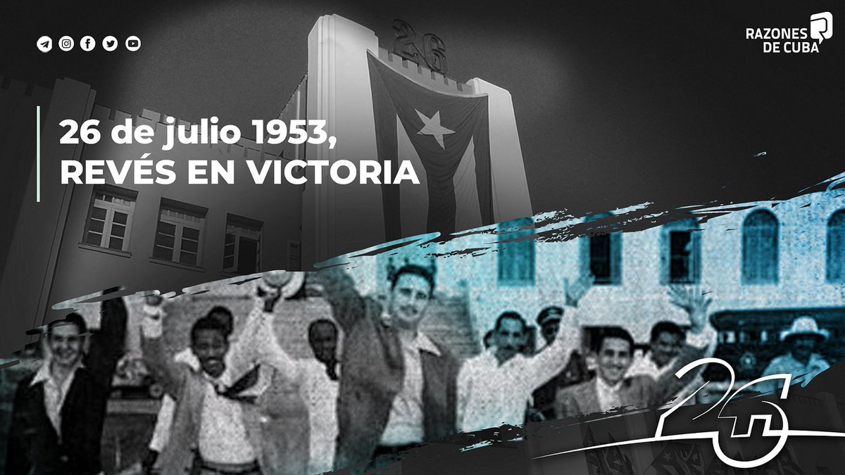 AnayansiRCamejo's tweet image. El 26 de Julio es símbolo de compromiso inquebrantable con la Patria.Ese día en el año 1953 los cubanos decidieron enfrentar la opresión, despertando la conciencia nacional y dando nacimiento al movimiento revolucionario que lideraría el destino de la nación #LaLuchaNoHaCesado